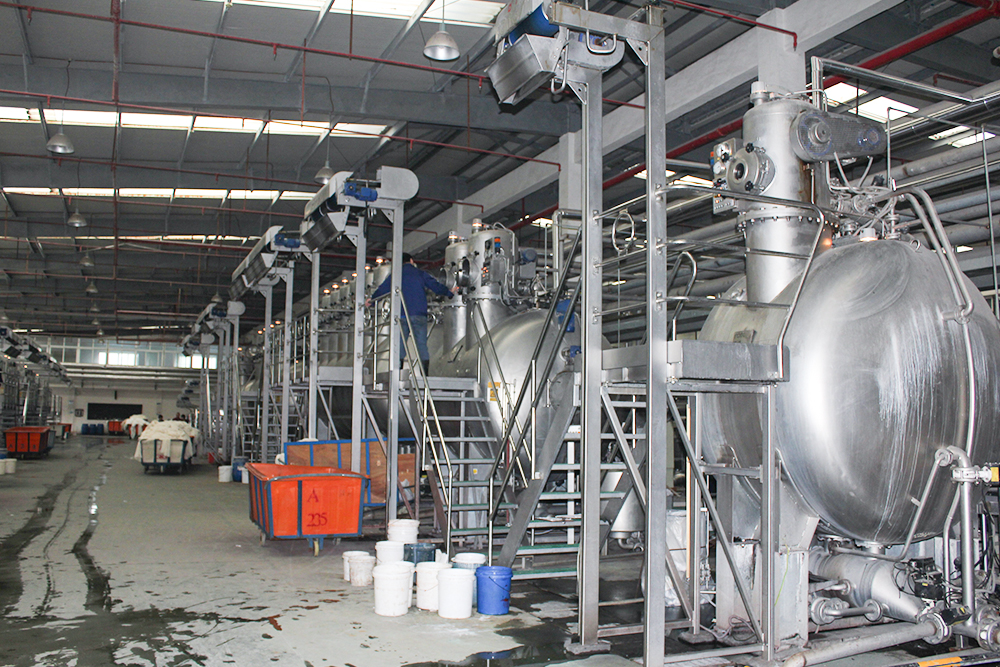 立信高溫高壓染布機生產線